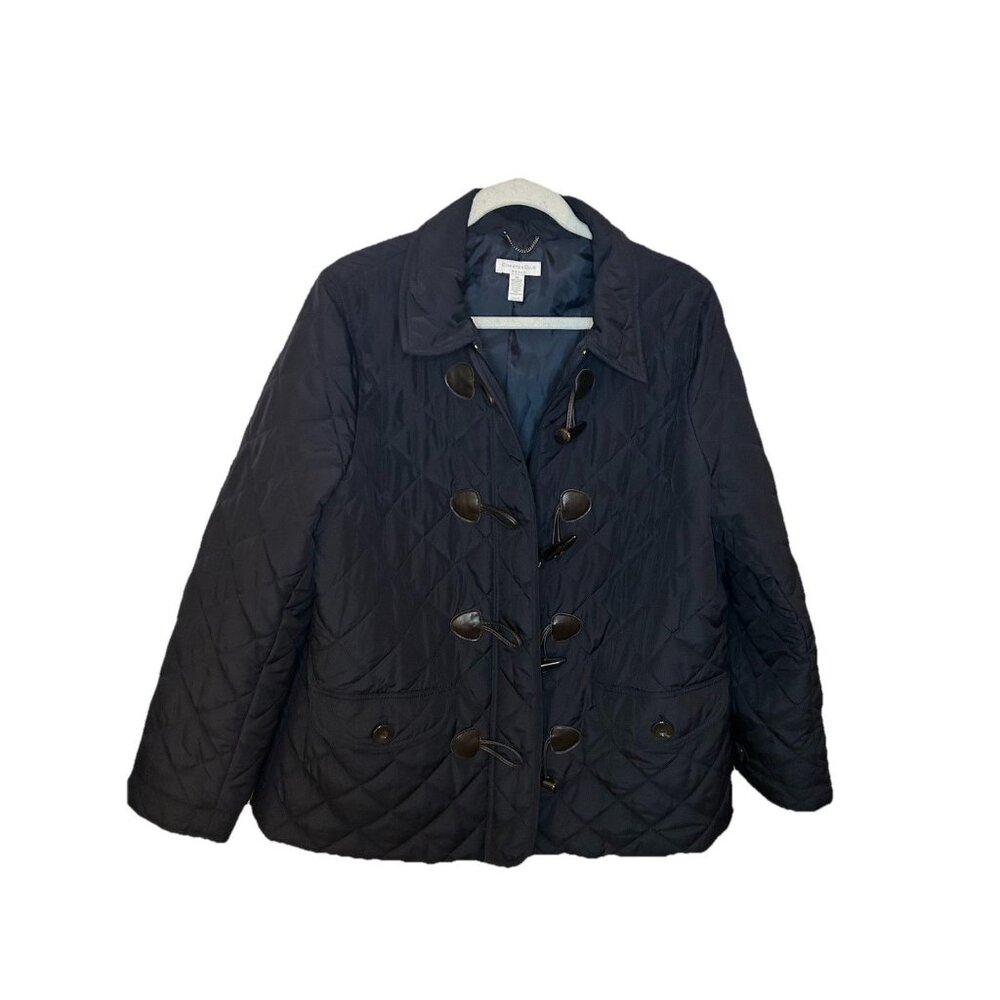 Women’s Charter Club Jacket Fang Tooth Buttons.‎ 100 Percent Polyester. Size 1x